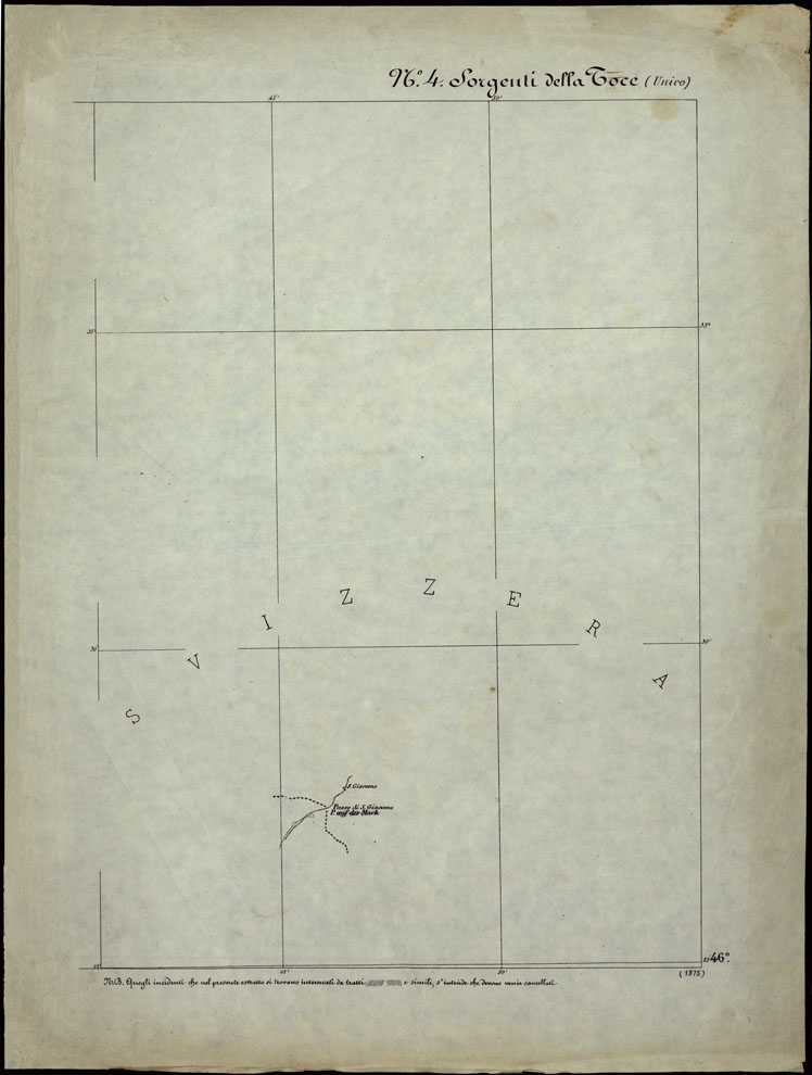 (N:24242) CARTA TOPOGRAFICA DEGLI STATI IN TERRAFERMA DI S.M. IL RE DI SARDEGNA ALLA SCALA DI 1.A 50.000. OPERA DEL CORPO REALE DELLO STATO MAGGIORE - FOGLIO N.4. SORGENTI DELLA TOCE + DOCUMENTO DI AGGIORNAMENTO (CA003727, CA003728) Carte e stampe antiche: riproduzione a colori su carta (formato A1)