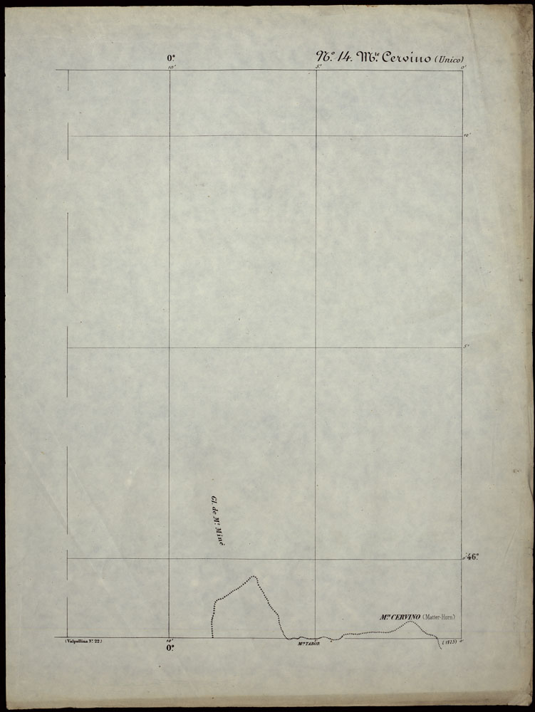 (N:24254) CARTA TOPOGRAFICA DEGLI STATI IN TERRAFERMA DI S.M. IL RE DI SARDEGNA ALLA SCALA DI 1.A 50.000. OPERA DEL CORPO REALE DELLO STATO MAGGIORE - FOGLIO N.14. MONTE CERVINO + DOCUMENTO DI AGGIORNAMENTO (CA003741, CA003742) Carte e stampe antiche: riproduzione a colori su carta (formato A1)
