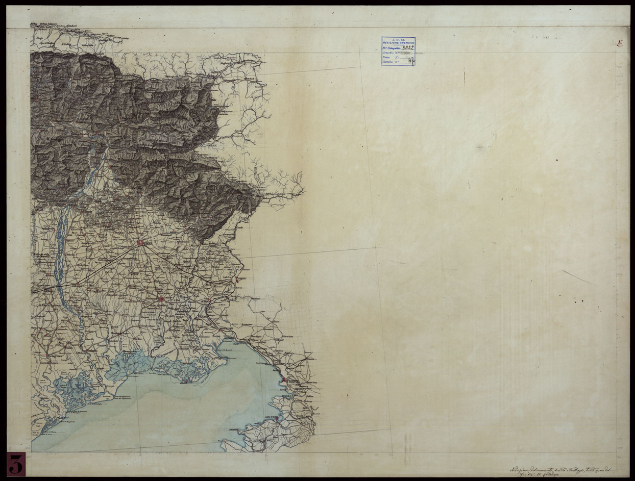 (N:10878) ITALIA SUPERIORE PARTE ORIENTALE - Foglio 4 (CA004038) Carte e stampe antiche: riproduzione a colori su carta (formato A1)