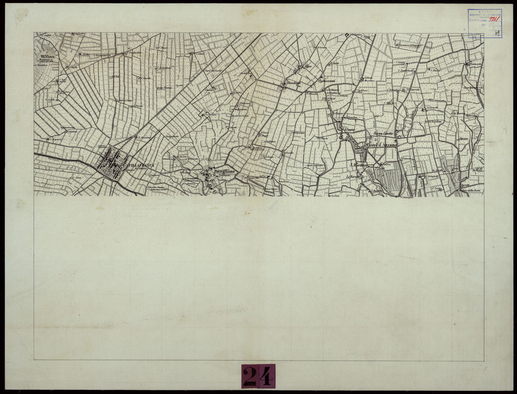 (N:9598) DINTORNI DI VERONA (CA004214) Carte e stampe antiche: riproduzione a colori su carta (formato A1)