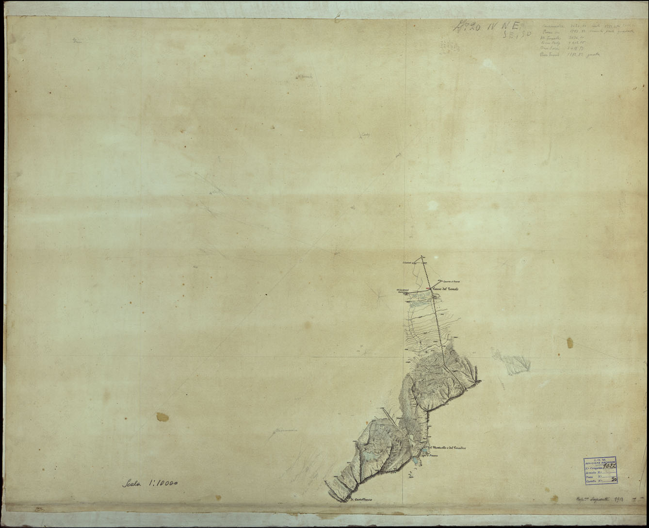 (N:14502) PASSO DEL TONALE (CA004236) Carte e stampe antiche: riproduzione a colori su carta (formato A1)