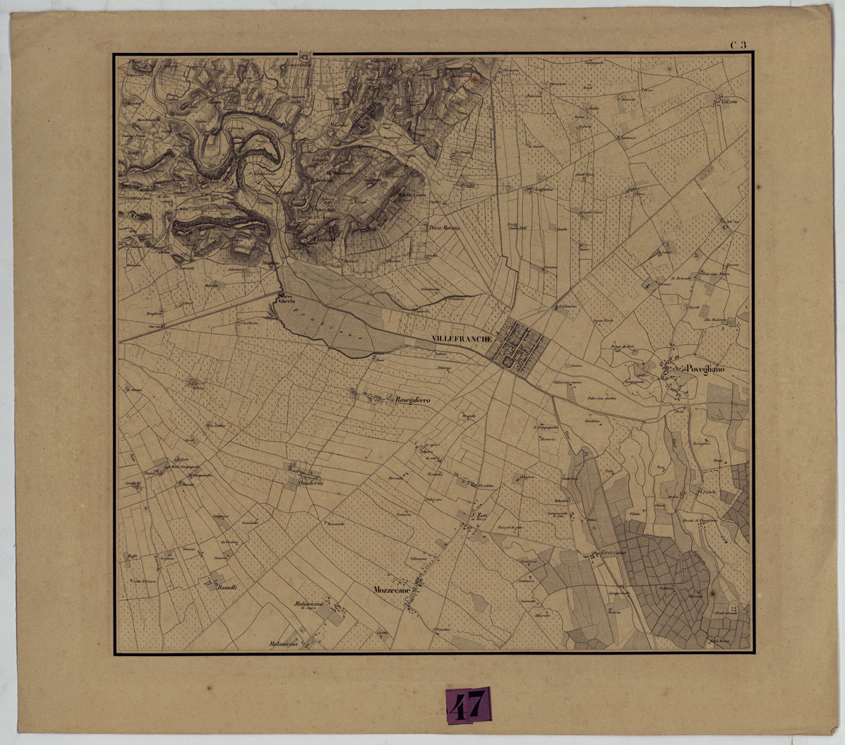 (N:8558) CARTE POUR SERVIR A L'INTELLIGENCE DES OPERATIONS MILITAIRES ENTRE LE CHIESE ET L'ADIGE GRAVEE SUR PIERRE PAR REGNER ET DOURDET 8 PASSAGE S.TE MARIE (R. DU BAC.) A' PARIS - TAVOLA C.3 (CA005231) Carte e stampe antiche: riproduzione a colori su carta (formato A1)