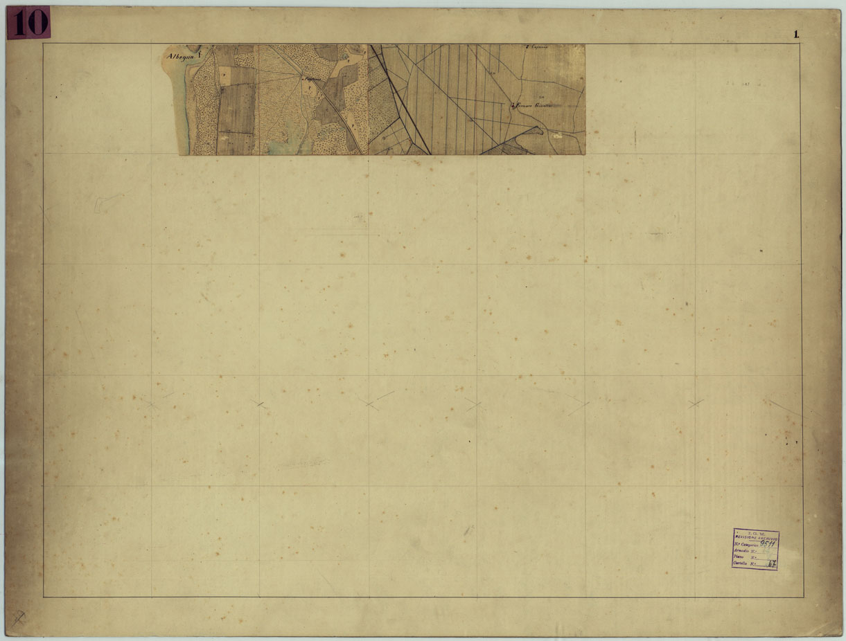 (N:15537) ORBETELLO E DINTORNI - MINUTA 1 (CA005682) Carte e stampe antiche: riproduzione a colori su carta (formato A1)