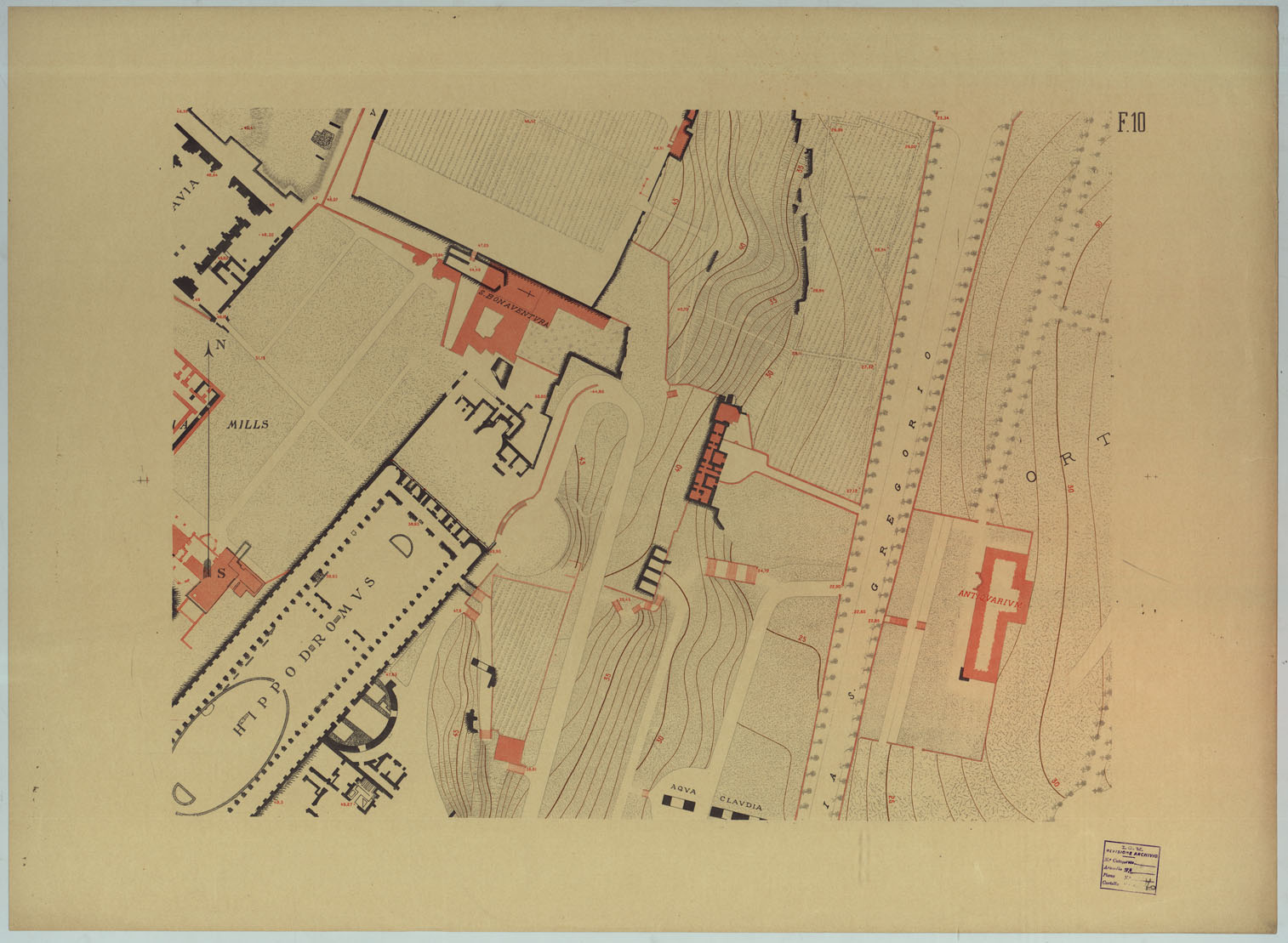 (N:12658) R. ACCADEMIA DEI LINCEI. PROF. VINCENZO REINA MEDIA PARS VRBIS RILIEVO PLANIMETRICO ED ALTIMETRICO ESEGUITO DAGLI ALLIEVI DELLA SCUOLA D'APPLICAZIONE PER GLI INGEGNERI IN ROMA COLLA GUIDA DEL PROF. U. BARBIERI DELL'ING. C. CASSINIS. ROMA. (CA005915) Carte e stampe antiche: riproduzione a colori su carta (formato A1)