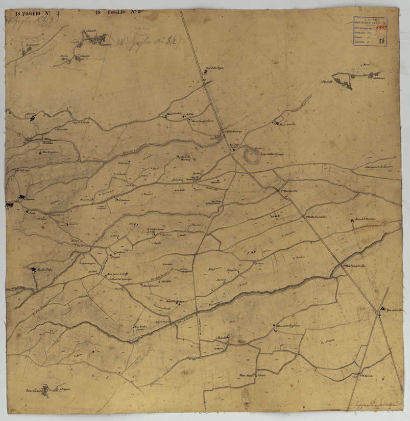 (N:12765) MINUTE ORIGINALI DI CAMPAGNA DELLE LEVATE AL 20.000 DELLA CARTA  DEL REAME DI NAPOLI ANNESSI GRAFICI E SCHIZZI DI NESSUN VALORE -Teano (CA006430) Carte e stampe antiche: riproduzione a colori su carta (formato A1)
