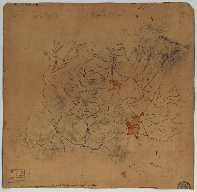 (N:12762) MINUTE ORIGINALI DI CAMPAGNA DELLE LEVATE AL 20.000 DELLA CARTA  DEL REAME DI NAPOLI ANNESSI GRAFICI E SCHIZZI DI NESSUN VALORE - Moiano - Airola (CA006481) Carte e stampe antiche: riproduzione a colori su carta (formato A1)