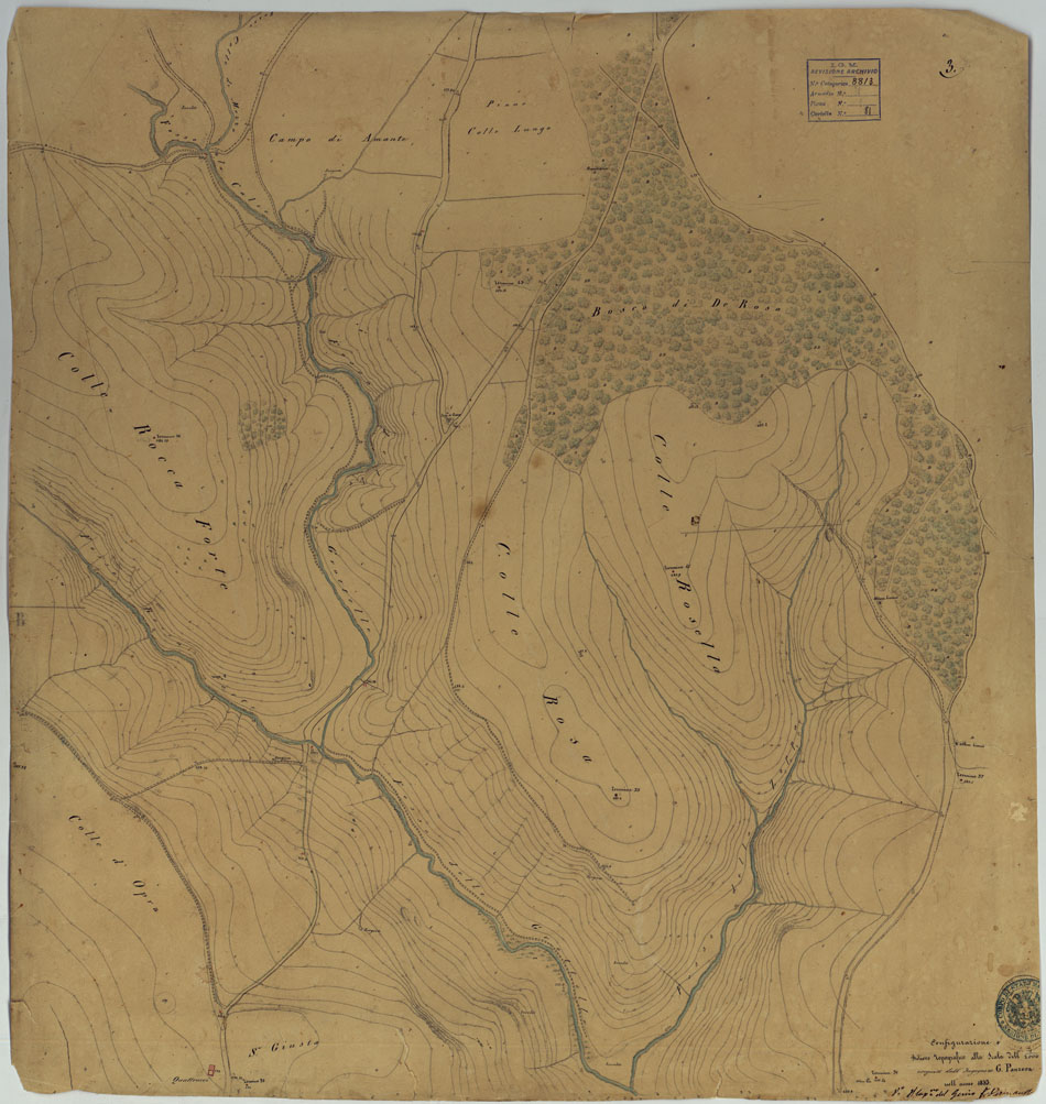 (N:10816) ISOLETTA E DINTORNI -TAVOLA 3. (CA006662) Carte e stampe antiche: riproduzione a colori su carta (formato A1)