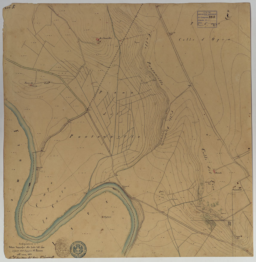 (N:10818) ISOLETTA E DINTORNI -TAVOLA 5. (CA006664) Carte e stampe antiche: riproduzione a colori su carta (formato A1)