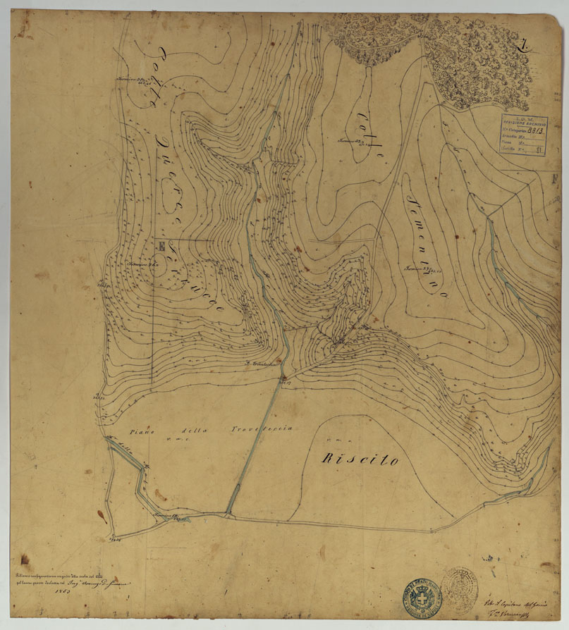 (N:10820) ISOLETTA E DINTORNI -TAVOLA 7. (CA006666) Carte e stampe antiche: riproduzione a colori su carta (formato A1)