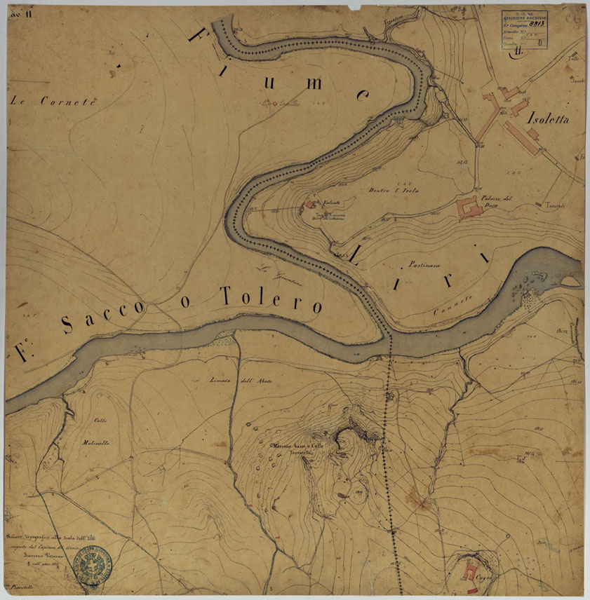 (N:10803) ISOLETTA E DINTORNI -TAVOLA 11. (CA006670) Carte e stampe antiche: riproduzione a colori su carta (formato A1)