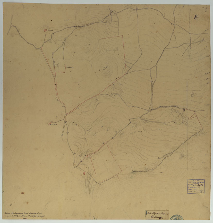(N:10809) ISOLETTA E DINTORNI -TAVOLA 17. (CA006676) Carte e stampe antiche: riproduzione a colori su carta (formato A1)