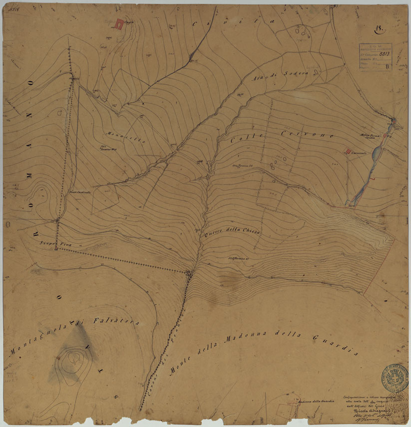 (N:10810) ISOLETTA E DINTORNI -TAVOLA 18. (CA006677) Carte e stampe antiche: riproduzione a colori su carta (formato A1)