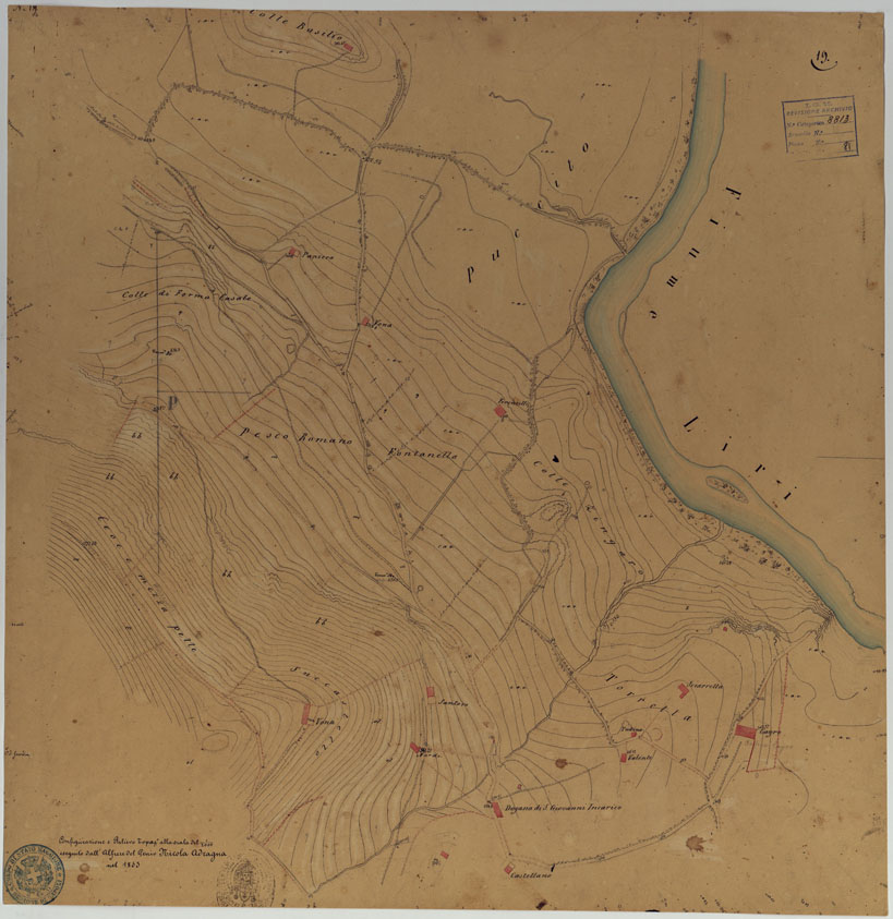 (N:10811) ISOLETTA E DINTORNI -TAVOLA 19. (CA006678) Carte e stampe antiche: riproduzione a colori su carta (formato A1)