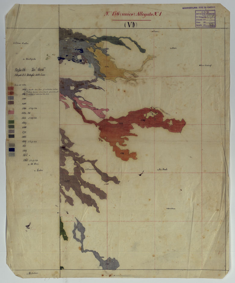 (N:9810) ETNA - Lucido Annesso - F. 156 Unico - Lucido V (CA007223) Carte e stampe antiche: riproduzione a colori su carta (formato A1)