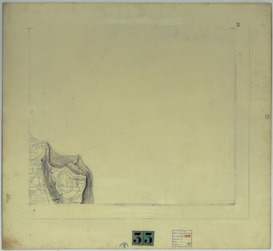 (N:25108) PALERMO E DINTORNI - FOGLIO II  (CURVE). (CA007413) Carte e stampe antiche: riproduzione a colori su carta (formato A1)