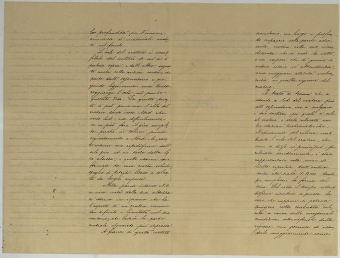 (N:9813) RILIEVO DEL CRATERE DEL MONTE ETNA ESEGUITO NELL'ANNO 1897 + RELAZIONE SUL RILIEVO. (CA007427, CA007428, CA007429, CA007430, CA007431, CA007432) Carte e stampe antiche: riproduzione a colori su carta (formato A1)