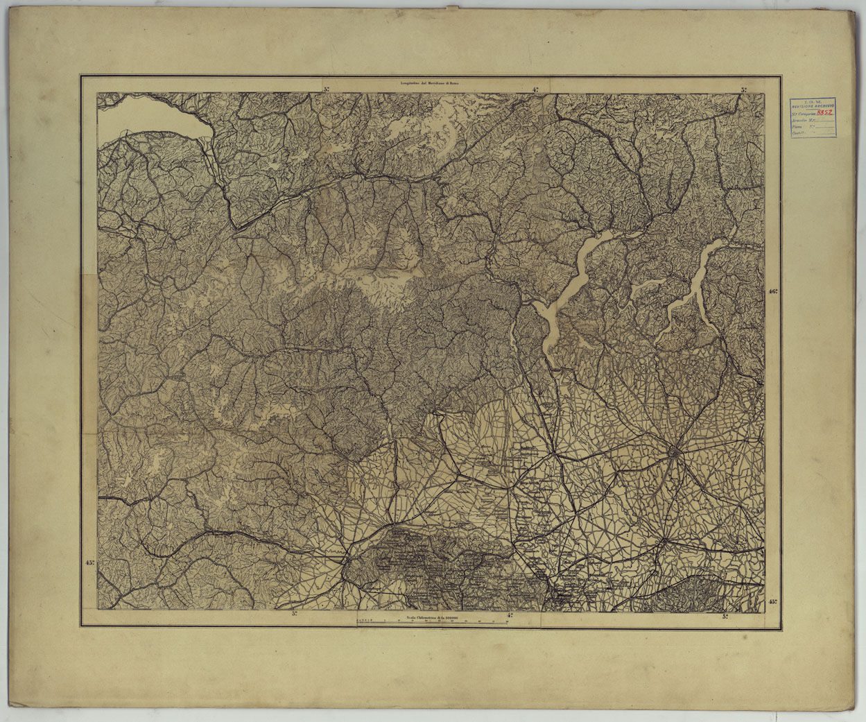 (N:25290) TORINO. (CA007736) Carte e stampe antiche: riproduzione a colori su carta (formato A1)