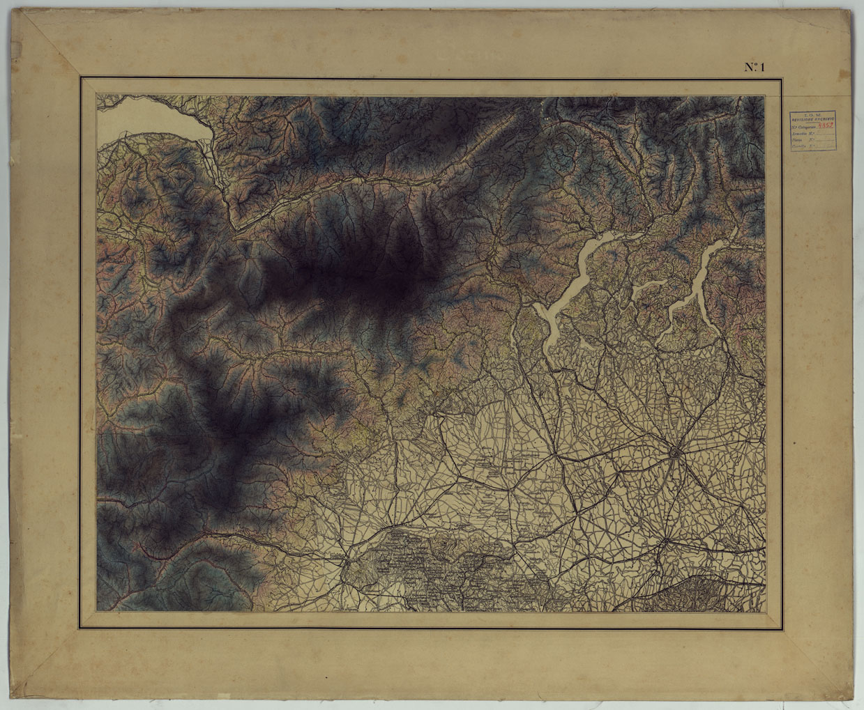 (N:25288) TORINO. (CA007740) Carte e stampe antiche: riproduzione a colori su carta (formato A1)