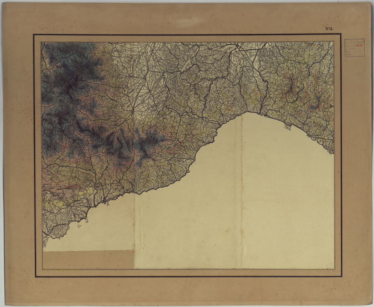 (N:25303) GENOVA. (CA007750) Carte e stampe antiche: riproduzione a colori su carta (formato A1)