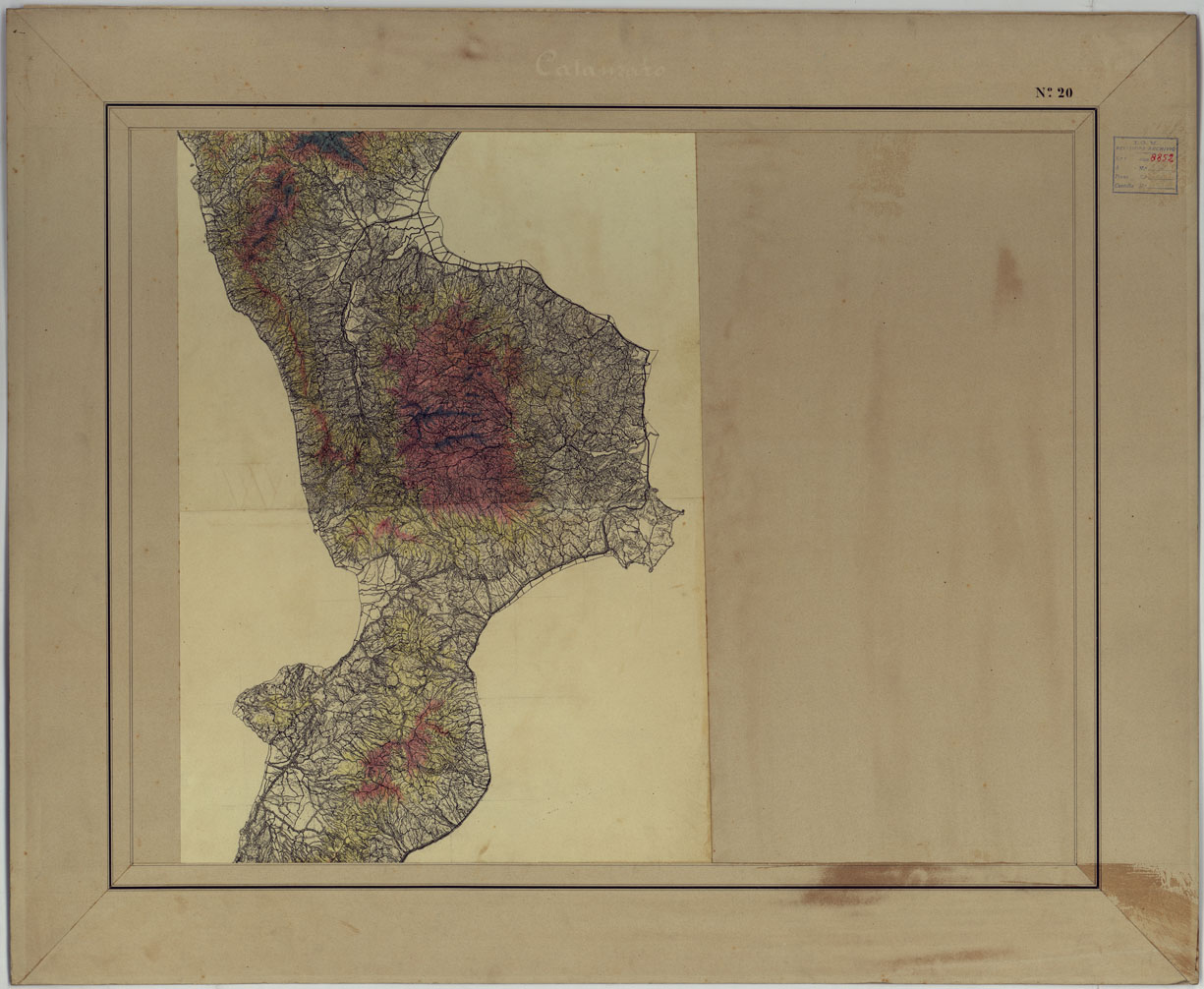 (N:25312) CASTANZARO. (CA007769) Carte e stampe antiche: riproduzione a colori su carta (formato A1)