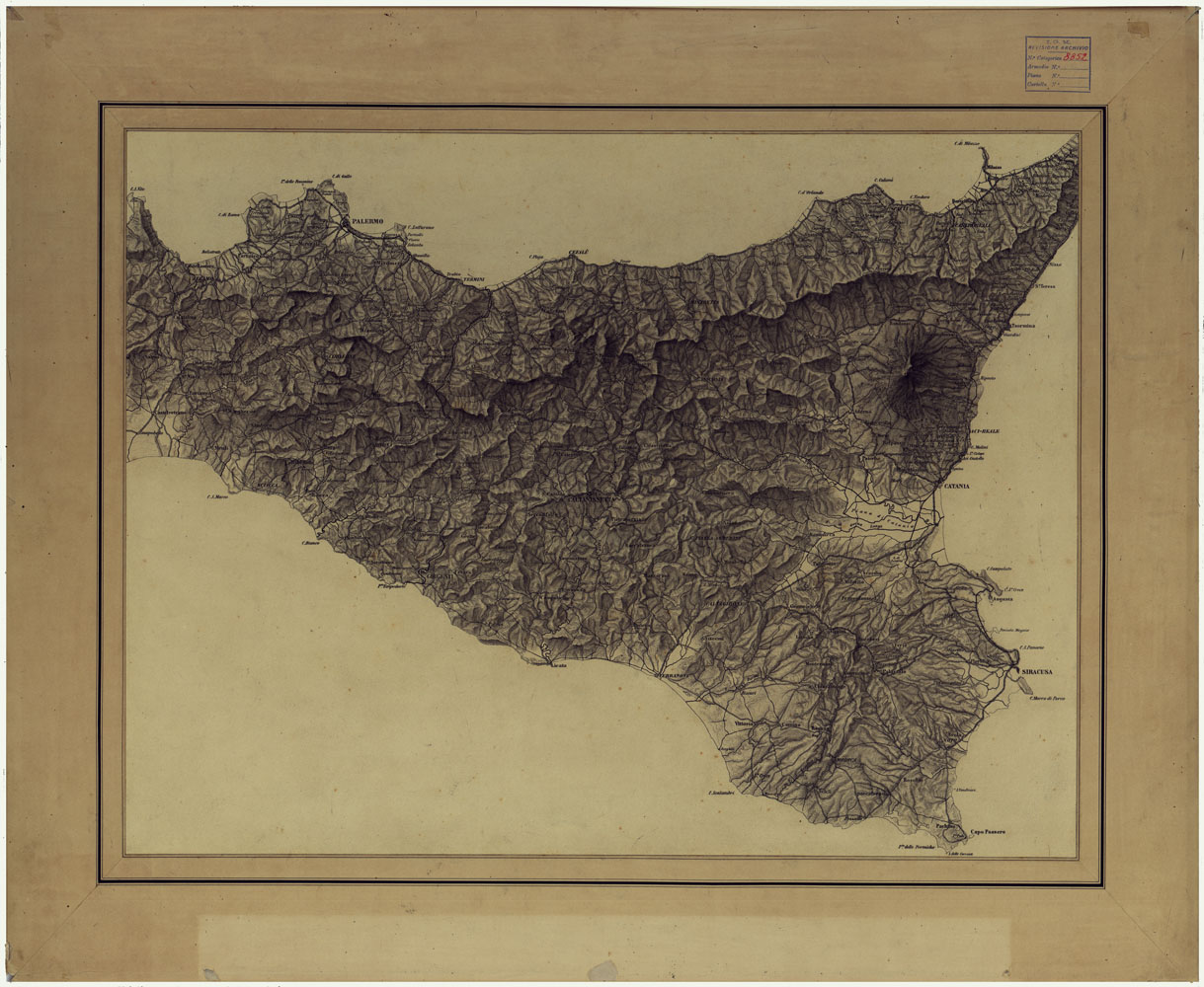 (N:25317) PALERMO. (CA007775) Carte e stampe antiche: riproduzione a colori su carta (formato A1)
