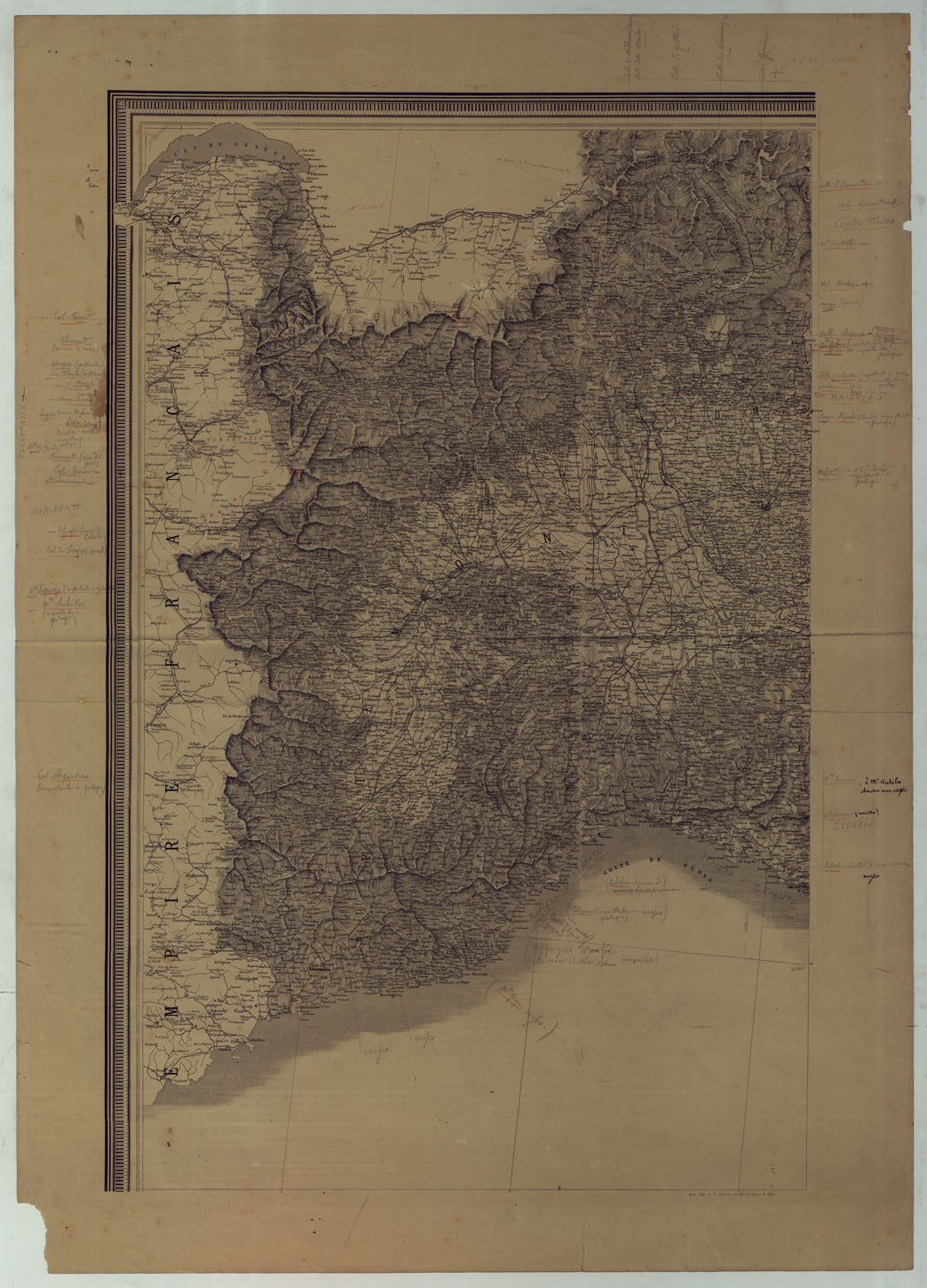 (N:17246) CARTE DU ROYAUME D'ITALIE - Foglio 1 (CA007799) Carte e stampe antiche: riproduzione a colori su carta (formato A1)