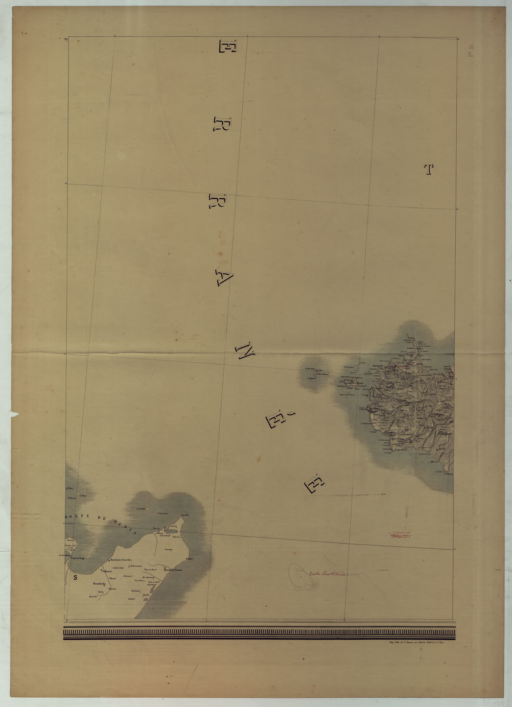 (N:17255) CARTE DU ROYAUME D'ITALIE - Foglio 10
 (CA007808) Carte e stampe antiche: riproduzione a colori su carta (formato A1)