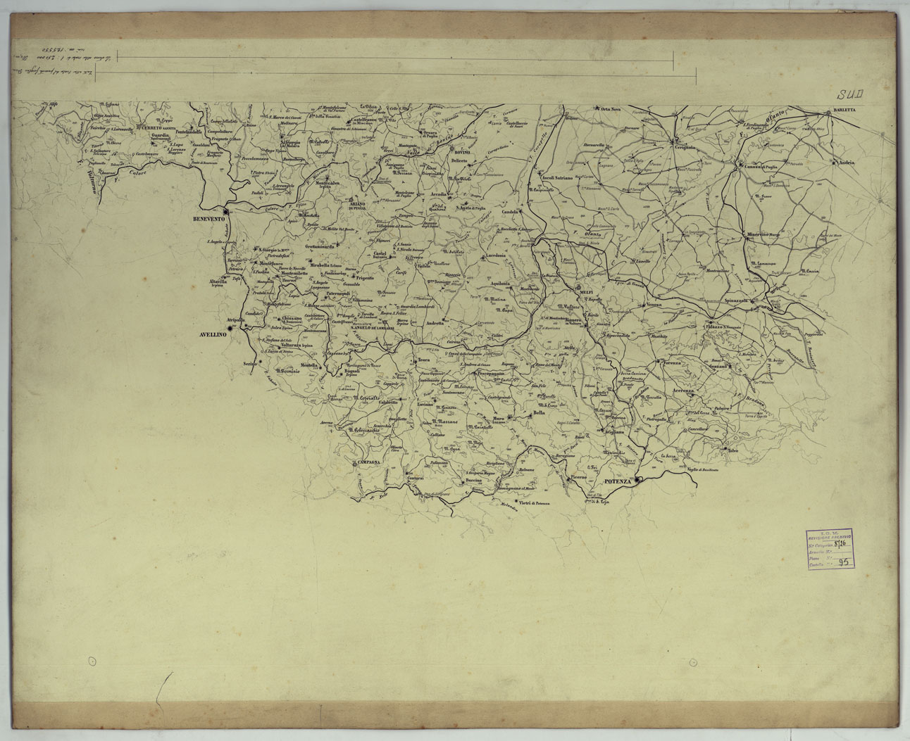 (N:17288) CARTA PER LA MONOGRAFIA DELLA CAPITANATA - Foglio sud-nero

 (CA007830) Carte e stampe antiche: riproduzione a colori su carta (formato A1)