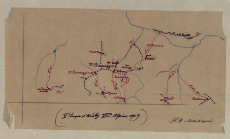 (N:25386) CARTA ITINERRIA D'ITALIA PER GLI ALPINI NORMALI D'ARCHIVIO CON AGGIORNAMENTO FINO AL 1910 EDIZIONE COMPLETA ANNO 1909 - FOGLIO 8 AMPEZZO. (CA007887, CA007888, CA007889, CA007890, CA007891) Carte e stampe antiche: riproduzione a colori su carta (formato A1)