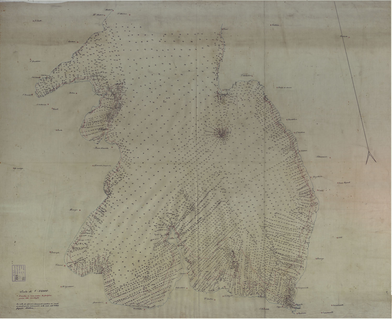 (N:17714) LAGO DI GARDA - LUCIDO (CA008134) Carte e stampe antiche: riproduzione a colori su carta (formato A1)