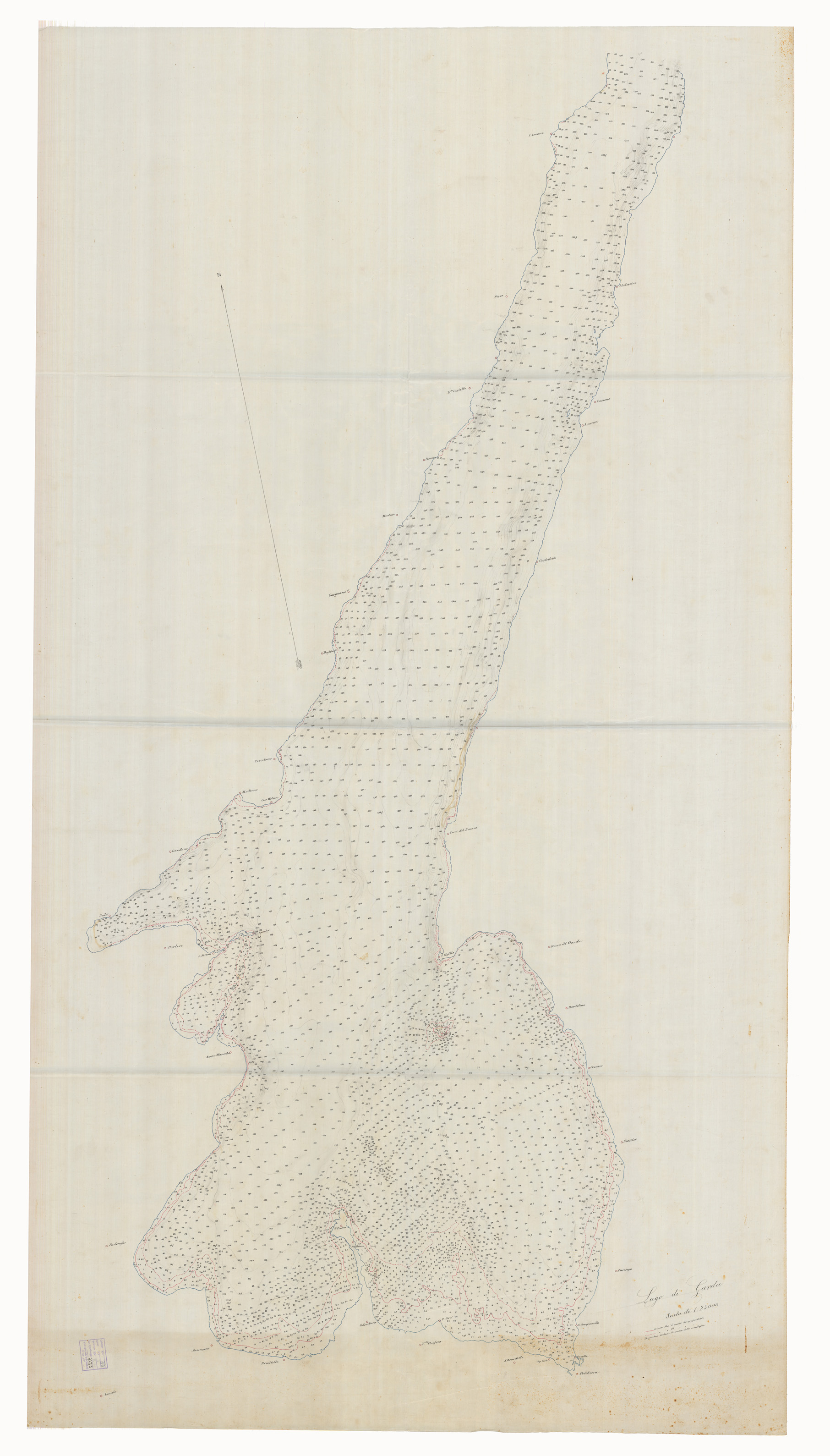 (N:25347) LAGO DI GARDA - LICIDO PARTE 1-2-3 (CA008135) Carte e stampe antiche: riproduzione a colori su carta (formato A1)