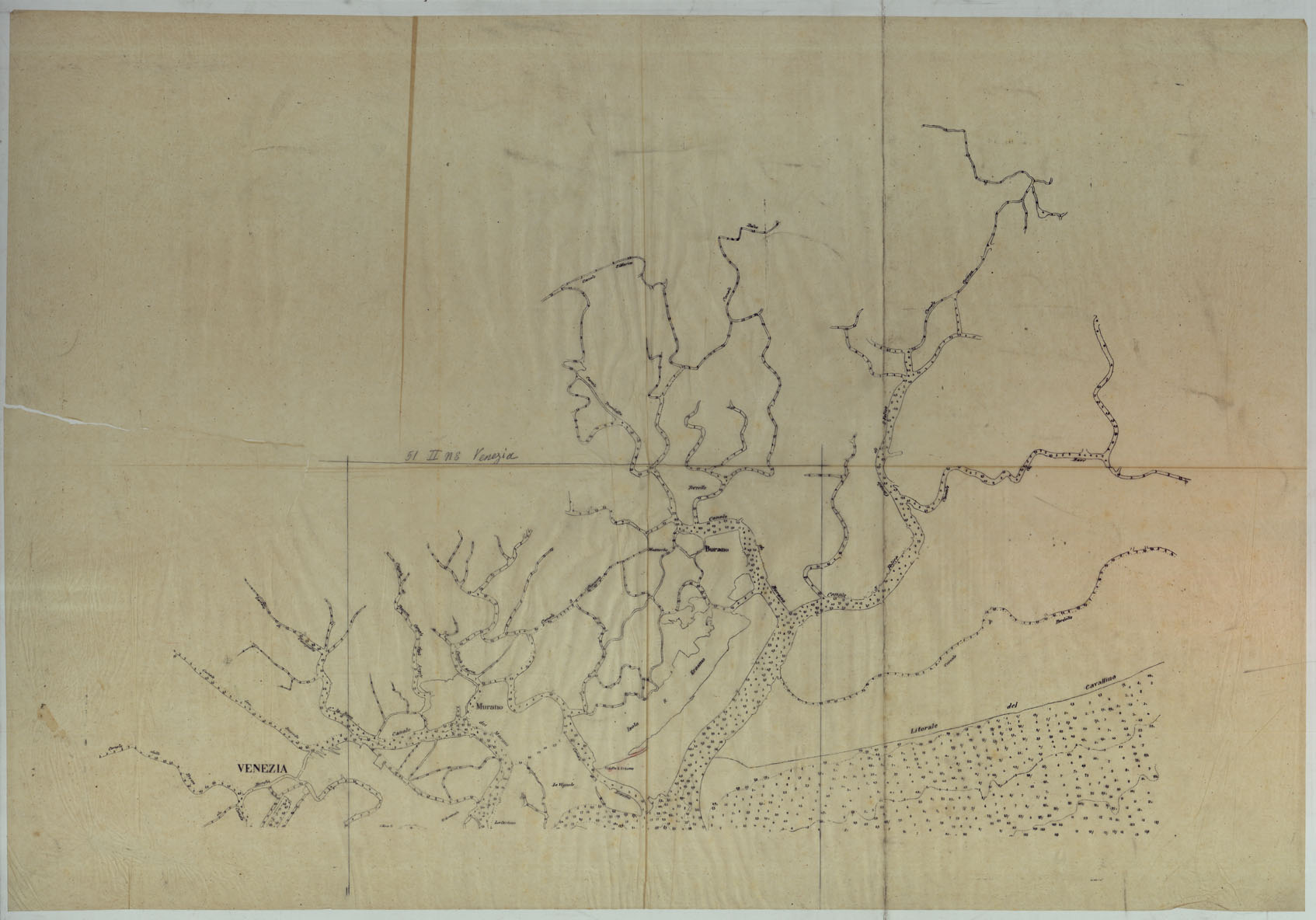 (N:25357) LAGUNA VENETA - LUCIDO (CA008148) Carte e stampe antiche: riproduzione a colori su carta (formato A1)