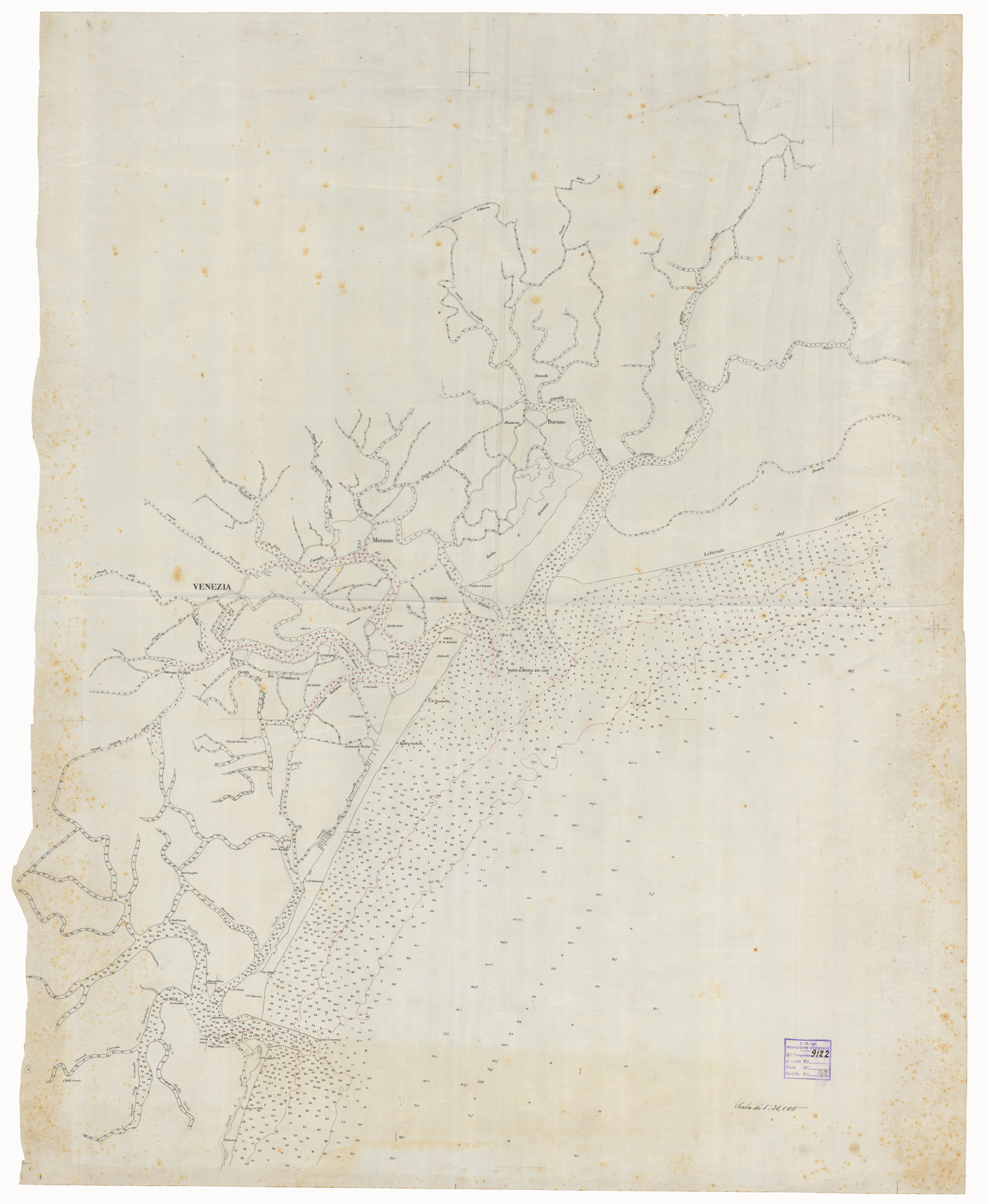 (N:25359) LAGUNA VENETA - LUCIDO (CA008150) Carte e stampe antiche: riproduzione a colori su carta (formato A1)
