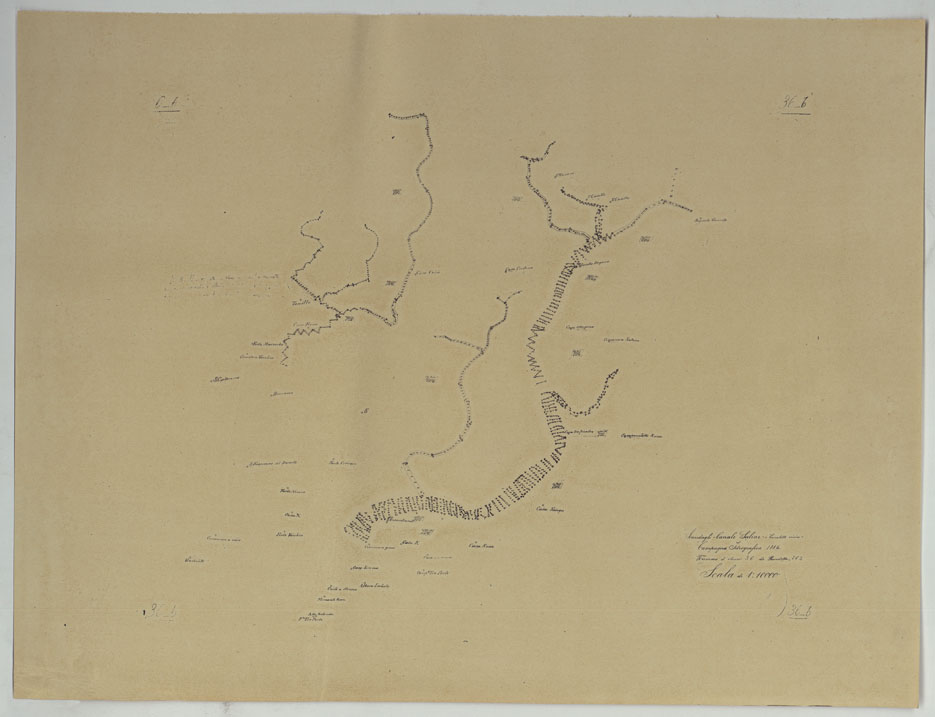 (N:25380) CARTA DELLA LAGUNA VENETA MINUTA DI CAMPAGNA N36B. (CA008227) Carte e stampe antiche: riproduzione a colori su carta (formato A1)