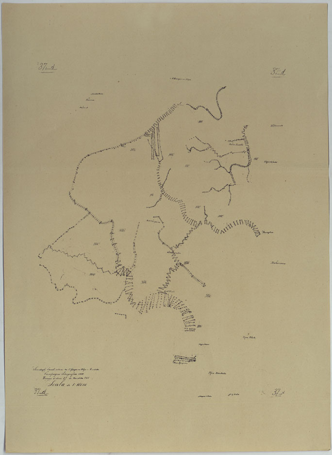 (N:25382) CARTA DELLA LAGUNA VENETA MINUTA DI CAMPAGNA N37D. (CA008229) Carte e stampe antiche: riproduzione a colori su carta (formato A1)