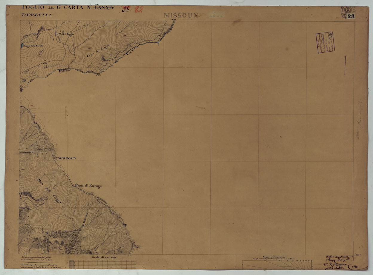 (N:16620) TERRITORIO DELLA CONTEA DI NIZZA - TAVOLA 28  MISSOUN. (CA008457) Carte e stampe antiche: riproduzione a colori su carta (formato A1)
