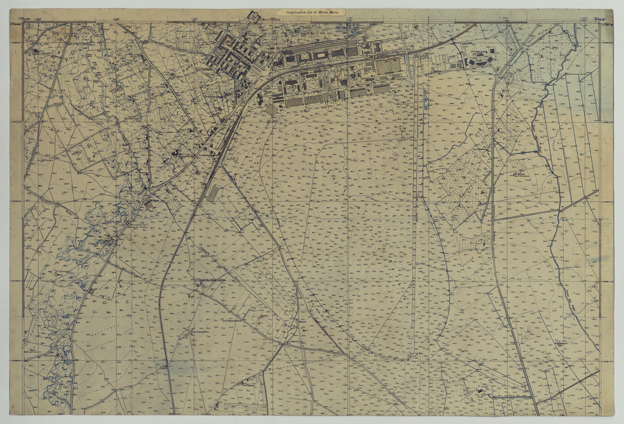 (N:25562) AEREOPORTO DI GUIDONIA - ORIGINALI NERO PARTE 1. (CA008724) Carte e stampe antiche: riproduzione a colori su carta (formato A1)