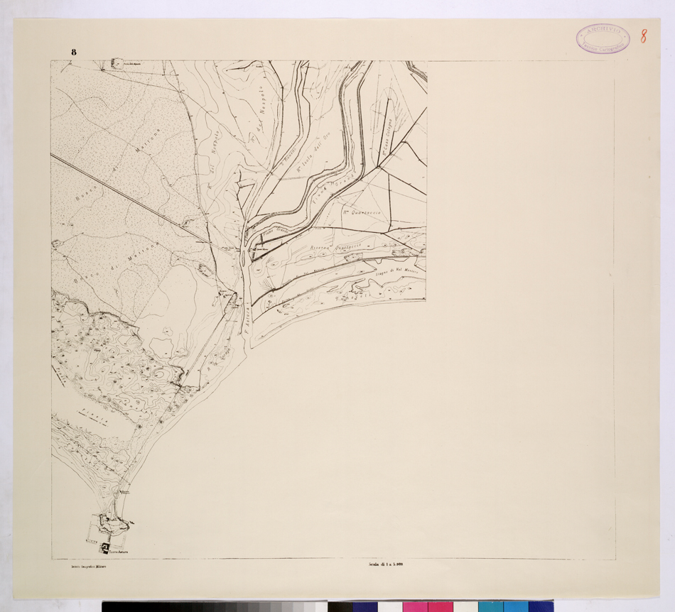 (N:26098) POLIGONO DI NETTUNO - FOGLIO 8. (CA009306) Carte e stampe antiche: riproduzione a colori su carta (formato A1)
