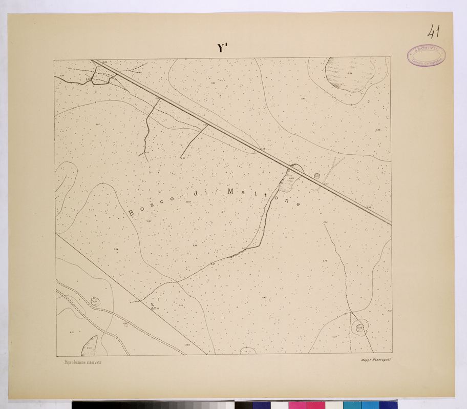 (N:26140) POLIGONO DI NETTUNO - FOGLIO Y1. (CA009348) Carte e stampe antiche: riproduzione a colori su carta (formato A1)