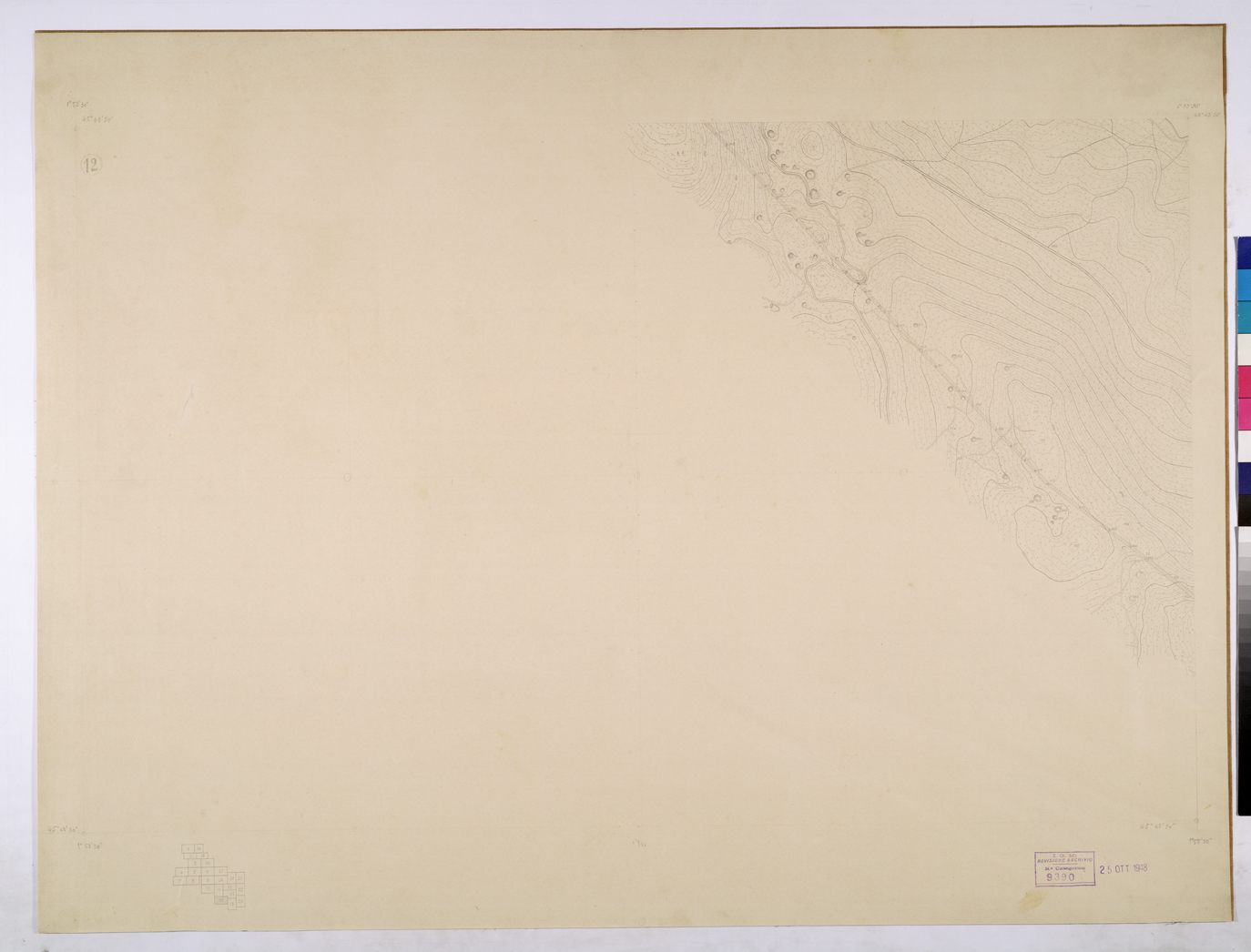 (N:26158) GROTTE DI POSTUMIA - FOGLIO 12. (CA009367) Carte e stampe antiche: riproduzione a colori su carta (formato A1)