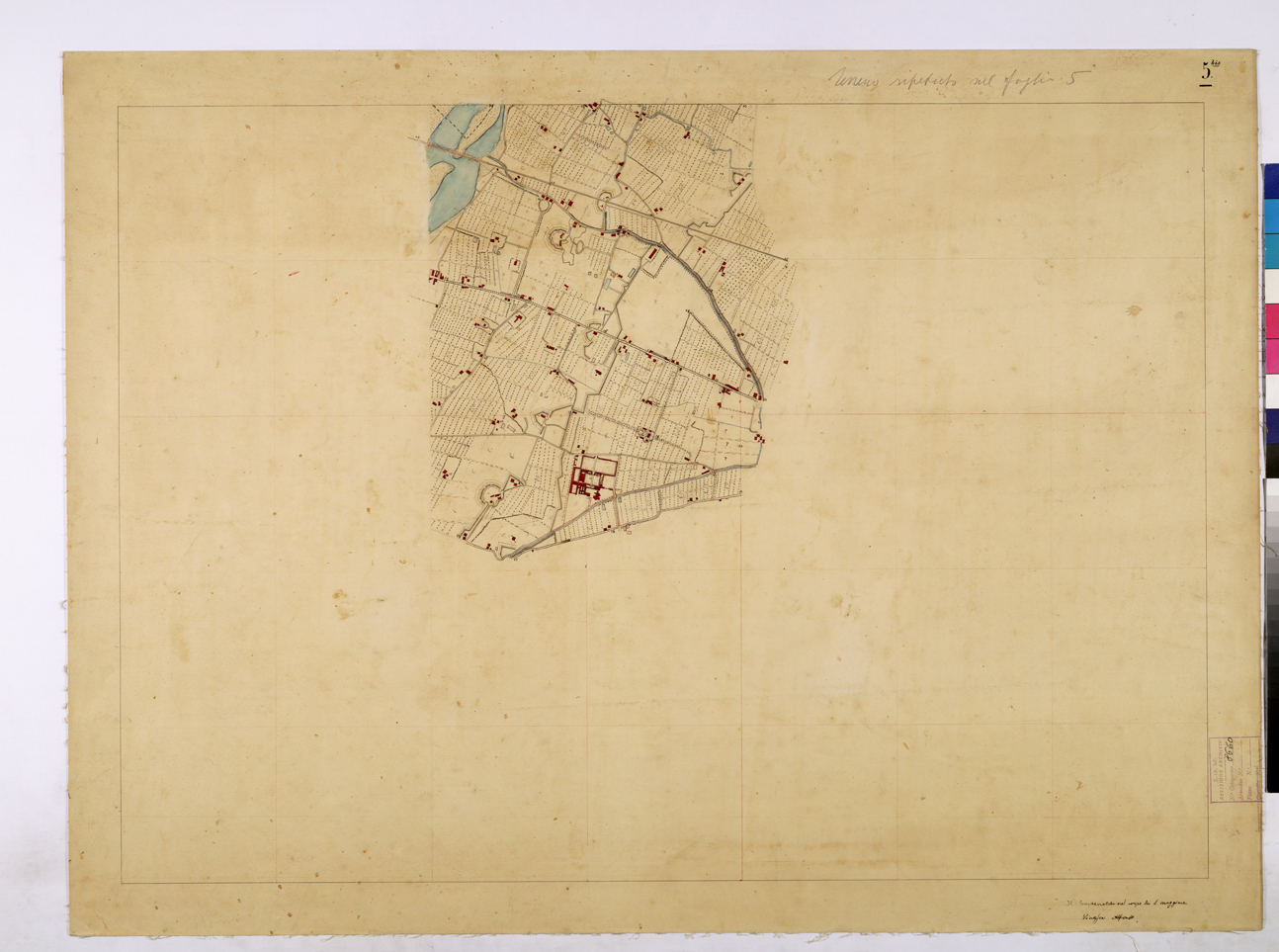 (N:26218) BOLOGNA E DINTORNI - BOLOGNA FOGLIO 5 BIS. (CA009432) Carte e stampe antiche: riproduzione a colori su carta (formato A1)