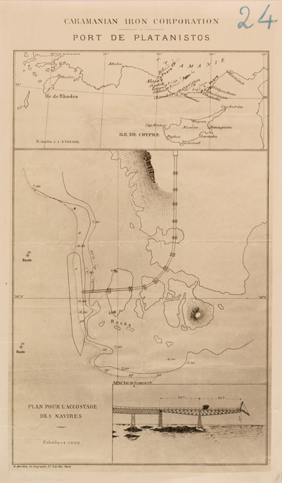 (N:26790) PORTO DI PLATANISTOS (SE000542) Carte e stampe antiche: riproduzione a colori su carta (formato A2)