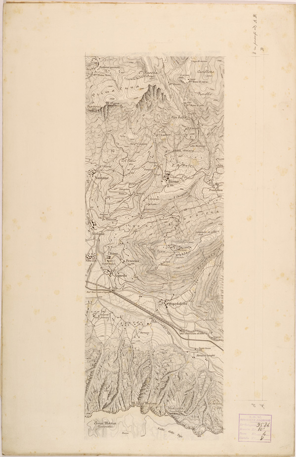(N:27894) PRIMOLANO ARSIE' E VALCISMON - N.1 (SE001661) Carte e stampe antiche: riproduzione a colori su carta (formato A2)