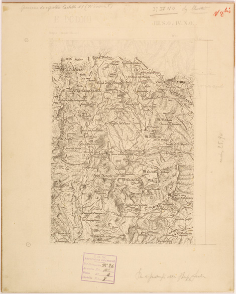 (N:27903) PRIMOLANO ARSIE' E VALCISMON - N.2 BIS. (SE001666) Carte e stampe antiche: riproduzione a colori su carta (formato A2)