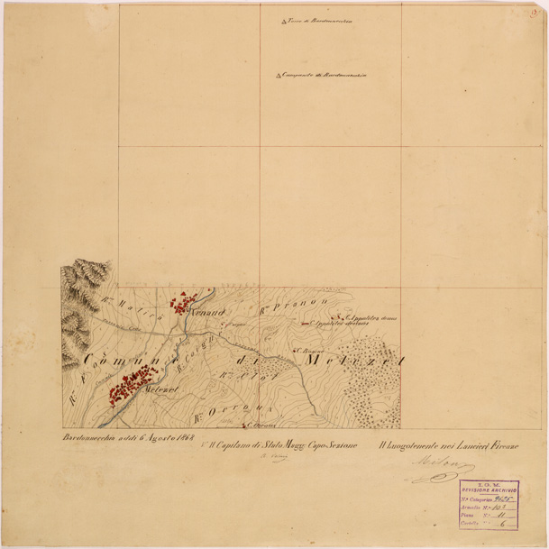 (N:28155) VALLE DORIA E BARDONECCHIA - FOGLIO 13 (SE001881) Carte e stampe antiche: riproduzione a colori su carta (formato A2)