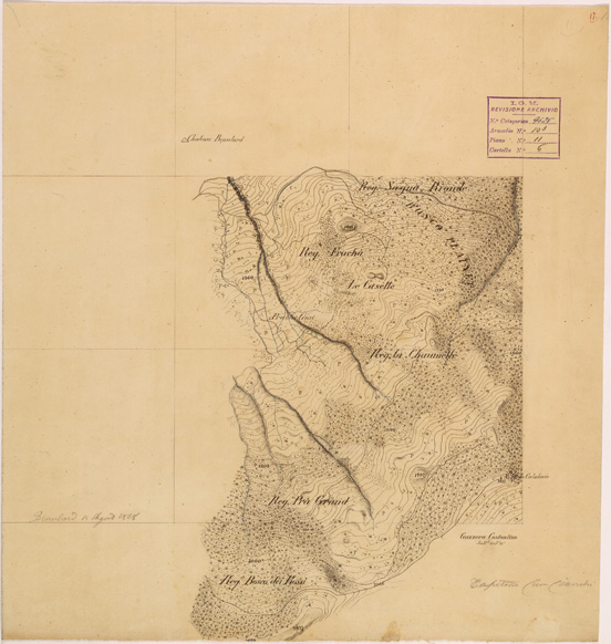 (N:28159) VALLE DORIA E BARDONECCHIA - FOGLIO 17 (SE001885) Carte e stampe antiche: riproduzione a colori su carta (formato A2)