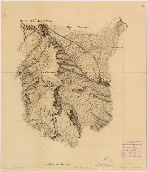 (N:28189) VALLE DORIA E BARDONECCHIA - FOGLIO 33 (SE001901) Carte e stampe antiche: riproduzione a colori su carta (formato A2)