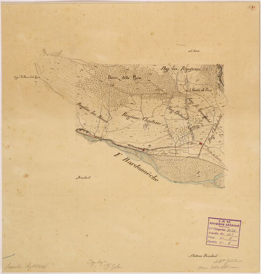 (N:28197) VALLE DORIA E BARDONECCHIA - FOGLIO 40 (SE001908) Carte e stampe antiche: riproduzione a colori su carta (formato A2)