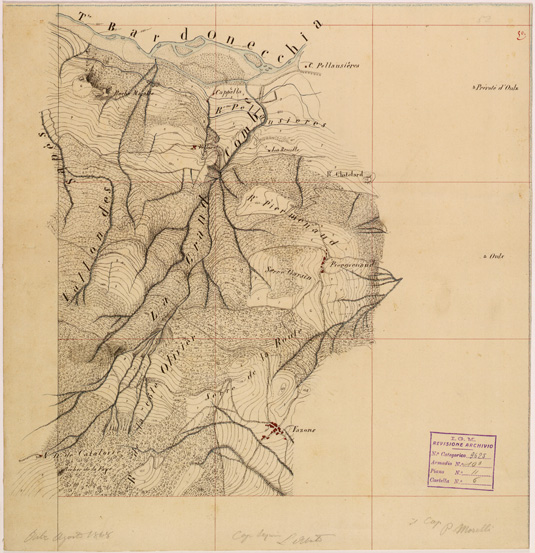(N:28227) VALLE DORIA E BARDONECCHIA - FOGLIO 50 (SE001918) Carte e stampe antiche: riproduzione a colori su carta (formato A2)