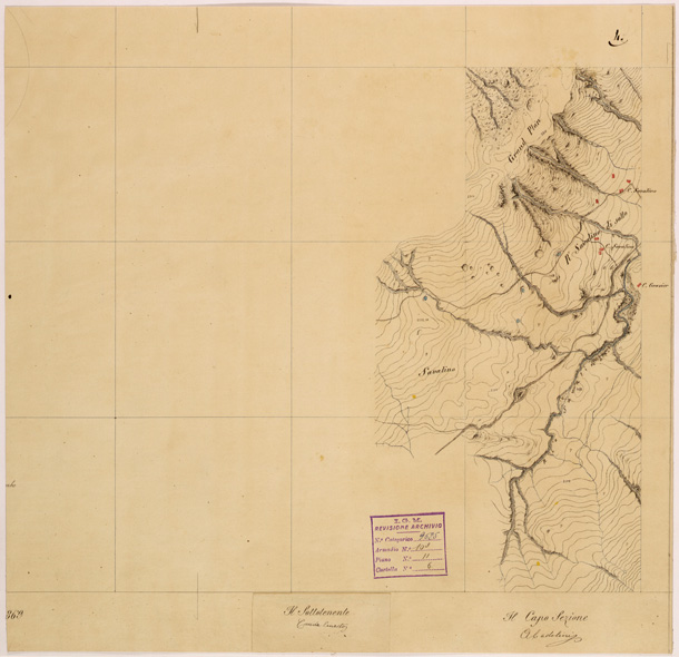 (N:28234) VALLE DORIA ( MONCENISIO - NOVALESA - VALLETTE - PELVO ) - FOGLIO 04 (SE001925) Carte e stampe antiche: riproduzione a colori su carta (formato A2)